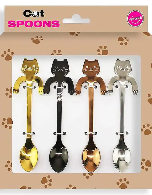 Load image into Gallery viewer, Cute Cat Coffee Spoon
