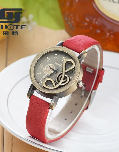 Load image into Gallery viewer, Luxury Ladies Music Note Casual Watch
